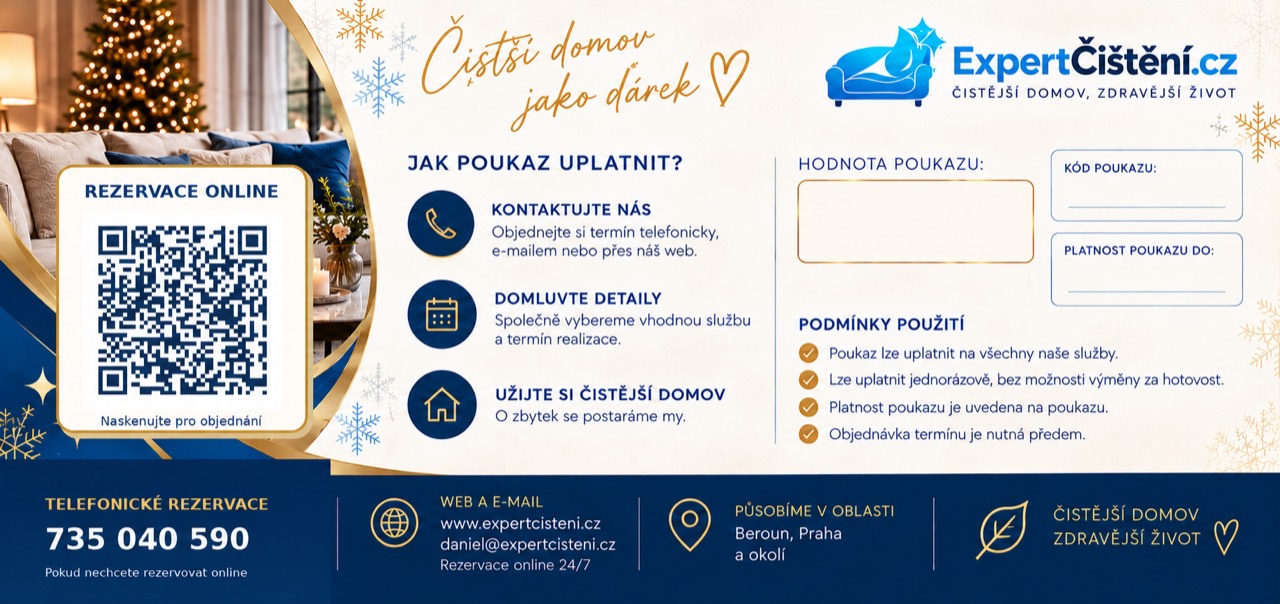 Ukázka zadní strany dárkového poukazu s postupem uplatnění